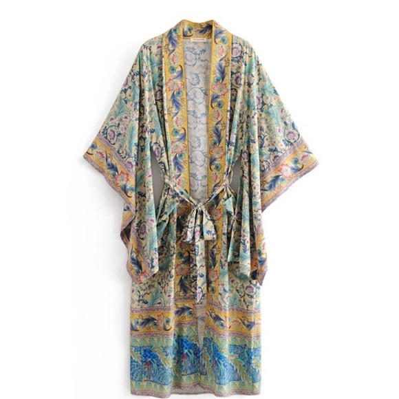 New! Pastel Floral Duster Kimono - Picture 4 of 10